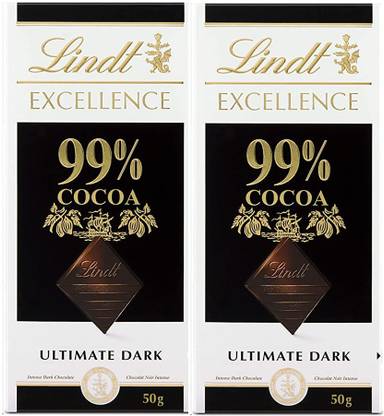 LINDT Excellence 99% Dark Chocolate Combo Bars