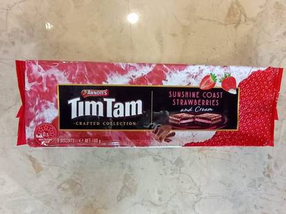 Tim Tam Arnott's Crafted Collection Strawberries And cream Cream Sandwich Biscuit