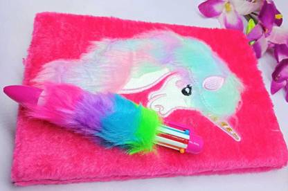 AMANVANI unicorn Regular Diary ruled 150 Pages