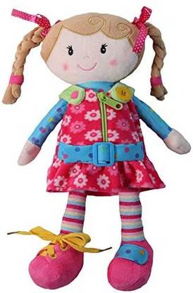 Making Believe Sugar Snap Plush Learn to Dress Montessori Toy Doll for Toddlers - 15" - Zipper, Snaps, Buttons, Buckle and Shoe Tying P