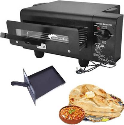Geico master 11 Inches Upper Lower Both Regulator system Electric Tandoor With Non Stick Trey Electric Tandoor (Black) Electric Tandoor