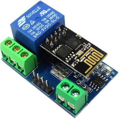 Diycart ESP8266 ESP01 5V WIFI Relay Module For Internet of Things IoT Smart Home Remote Control Switch (WiFi Relay Module) Electronic Components Electronic Hobby Kit