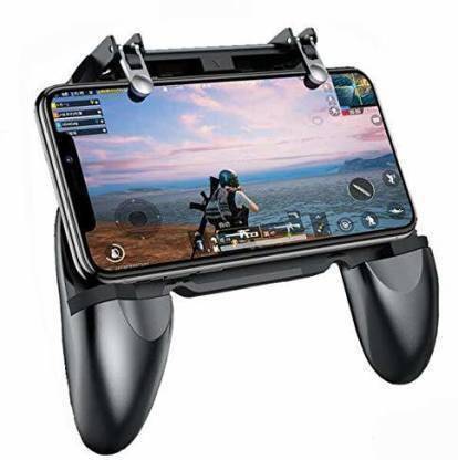 EFTCOME Best W10 (Gamepad with Dual Trigger) Portable Handle Mobile Holder Game Controller [Upgrade Version] Mobile Gaming Trigger for PUBG/Fortnite/Rules of Survival Gaming Grip and Gaming Joysticks  Gaming Accessory Kit