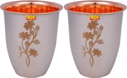 Shivshakti Arts (Pack of 2) SSA-3392-2 Glass Set Water/Juice Glass
