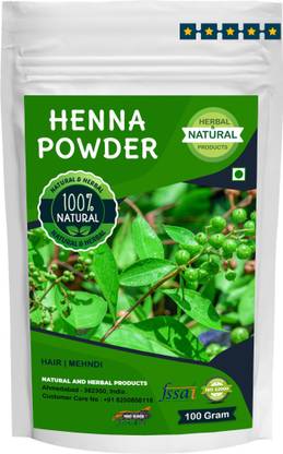 NATURAL AND HERBAL PRODUCTS Henna Powder (Mehndi, Lawsonia Inermis) For Hair Care and Mehndi- 100Gram