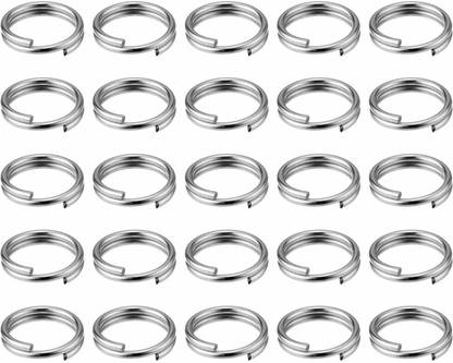 DIY Crafts Small Key Rings Bulk Split Rings Organization for Keychain Lanyard Hanging Nail Files, Label Tags, Foldable Scissors, Keys & Other Small Things Key Chain