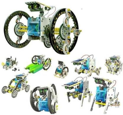 Galactic Solar Robot Kit Solar Educational Kit for Children Make 13 in 1 Working Models Powered by Solar Energy Learning Educational Kids Station, Robot Toy Game| DIY Toy for Boys|Girls.