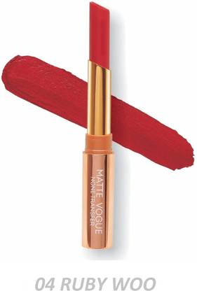 Me-On Matte Vogue None Transfer Lipstick (Ruby Woo)