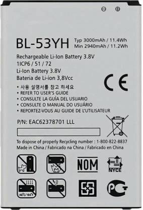 FULL CELL Mobile Battery For  LG G3 BL-53YH