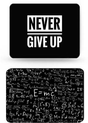 SMULY MOUSEPAD COMBO PACK OF 2 ( E MC AND NEVER GIVE UP Mousepad