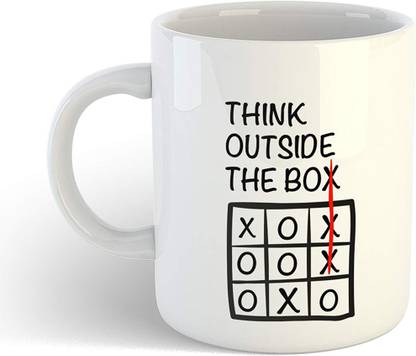 PNVKRART OMG001 Think Outside The Box Ceramic Coffee Mug