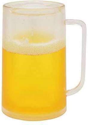 QUAPRO BEER MUG WITH ICE COLD TO KEEP IT COOL FOR FEW HOURS Plastic Beer Mug