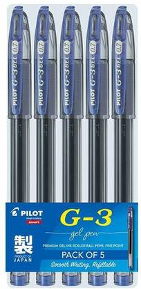 PILOT G3 Gel Ink (Pack of 5) 030153 Roller Ball Pen