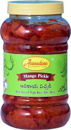 Aasvadana-Authentic Sweets Andhra Avakaya (Home-made Mango Pickle)500g Mango Pickle