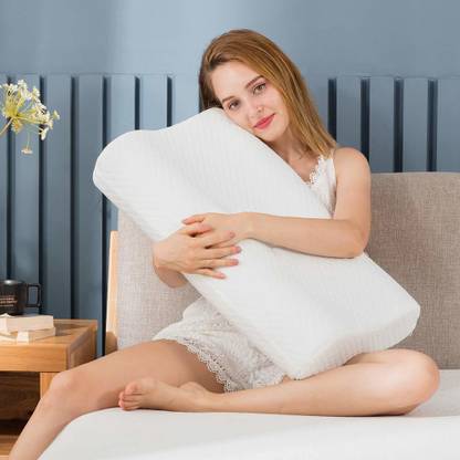 KAYZL Memory Foam Solid Orthopaedic Pillow Pack of 1