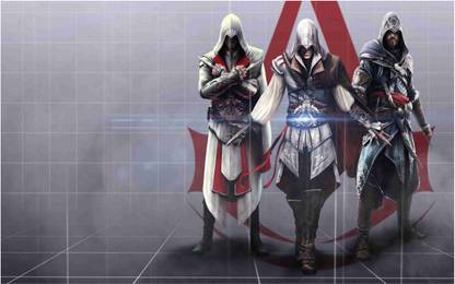 Assassin's Creed Game Wall Poster For Room With Gloss Lamination M31 Paper Print
