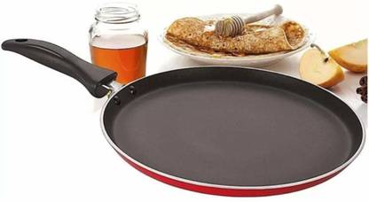 Flipkart SmartBuy Non-Stick Dosa Tawa, Induction Bottom, Soft-Touch Handles Tawa 30 cm diameter
