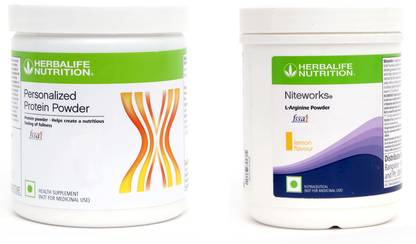 Herbalife Nutrition Protein Powder 200G With Niteworks Drink Mix - Lemon Flavor Plant-Based Protein