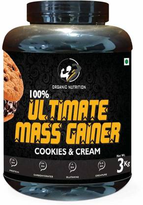 ORGANIC NUTRITION ULTIMATE MASS GAINER 3kg (6.5 LBS) l 22 GM PROTEIN l PRO PERFORMANCE Weight Gainers/Mass Gainers