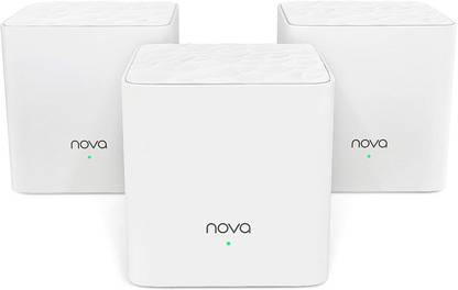 TENDA MW3 (Pack of 3) 4G Router 5 GHz 1200 Mbps Wifi Speed Dual Band Internal & External Antenna Access Point Mode