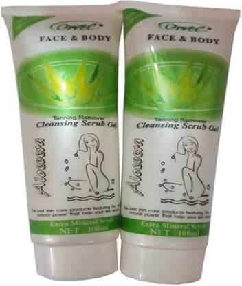 ऑरवेल Aloe Vera Tanning Remover Gel Scrub (Pack of 2) Scrub (200 ml) स्क्रब