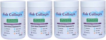 Fish Collagen Peptides 100% Pure Colagen Protein Powder With Vitamin C&Hyalurinic Acid
