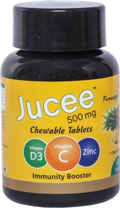 Jucee 500 mg Chewable Tablets (Pineapple)