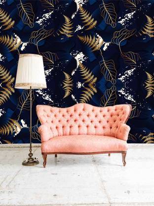 BPDESIGNSOLUTION Floral & Botanical Multicolor Wallpaper