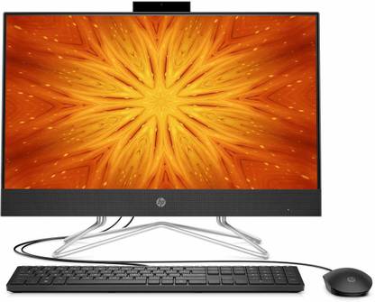 HP All-in-One 24-df Ryzen 3 Dual Core (8 GB DDR4/1 TB/256 GB SSD/Windows 10 Home/23.8 Inch Screen/24-df0215in) with MS Office