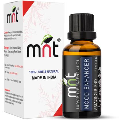 mnt MOOD ENHANCER AMAZING BLEND ESSENTIAL Oil (15ml) Pure Therapeutic Grade for Uplifting & Reduces stress Aroma
