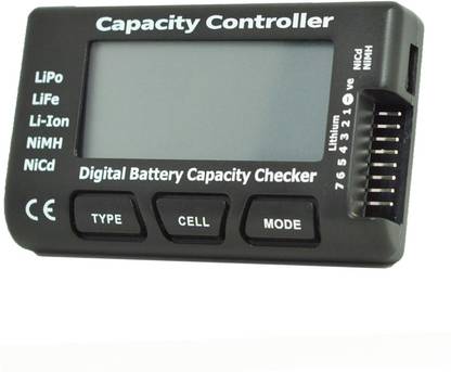 Right Gear Battery Capacity Controller Meter. Intelligent Cell Checker For LiPo / LiFePO4 / Li-ion / NiCd / NiMH Digital Battery Tester