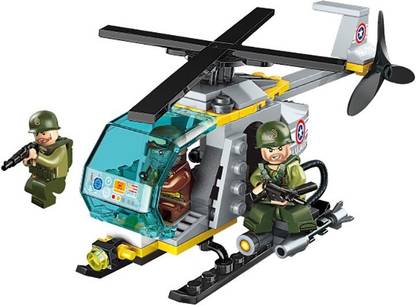 Qman Combat Zone Operation Nightingal Building Blocks toys for Kids 6 to 12 Years (124 pcs ) 1715
