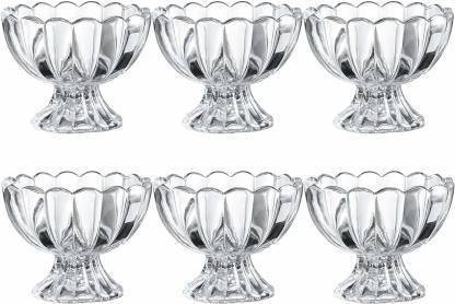 VERPHX Glass Dessert Bowl Glace Ice Cream Bowls Dessert Bowls Sundae Bowls Set 160 ml