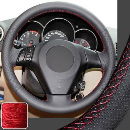 s mangalam Hand Stiched Steering Cover For BMW i20