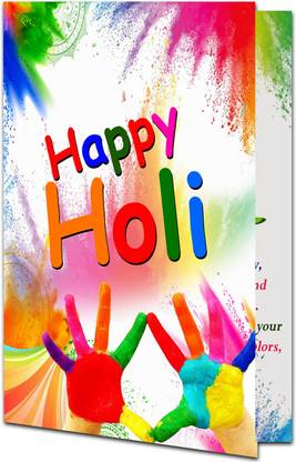 ME&YOU Holi Greeting card for Friends & Relative Greeting Card