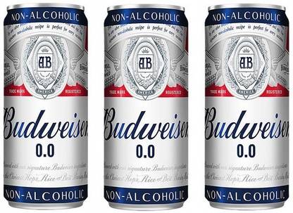 Budweiser Non Alcoholic Beer(Imported) 330ml(Pack of 3) Can