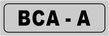 madhusigns Grey color 3mm Form sheet - BCA -A college Signboard (12" X 3") Emergency Sign