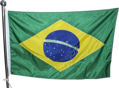 FlagSource BRAZIL COUNTRY FLAG Rectangle Outdoor Flag