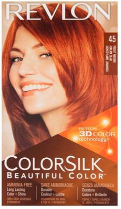 Revlon Colorsilk Beautiful Color , Revlonr 45 Bright Auburn