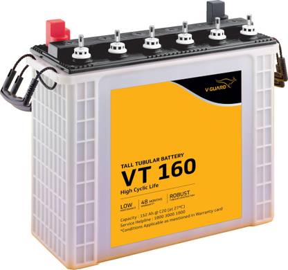 V-Guard VT 160 Inverter Battery Tubular Inverter Battery