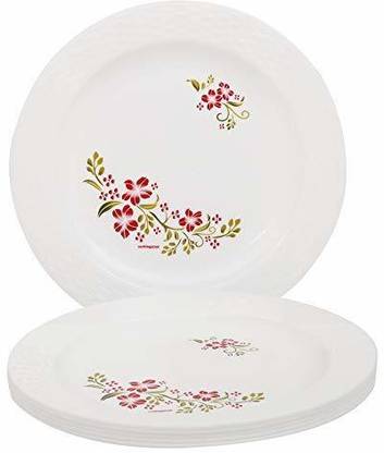 Cutting EDGE CE-Red Flower-Set of 6 Big Dinner Plate