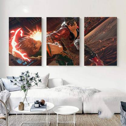 Decorative Framed Canvas Wall Art Decoration Tekken 7 Fated Retribution Digital Print Poster N&WCP-12490 Canvas Art
