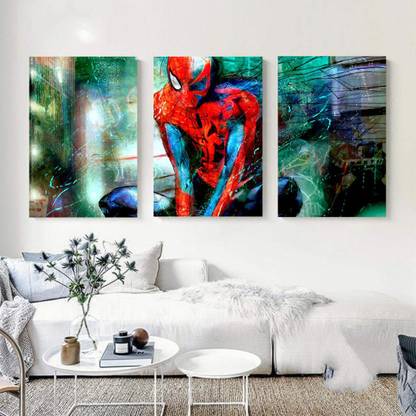 Decorative Framed Canvas Wall Art Decoration Spiderman Abstract Digital Print Poster N&WCP-12264 Canvas Art