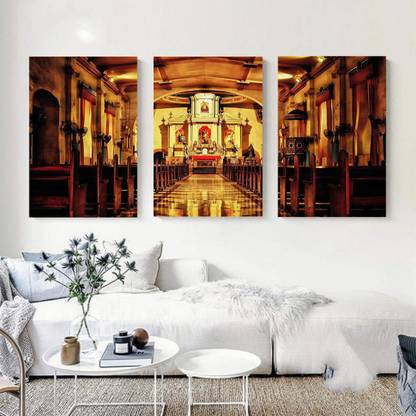 Decorative Framed Canvas Wall Art Decoration st james the apostle church in the philippines Digital Print Poster N&WCP-12307 Canvas Art
