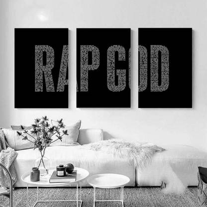Decorative Framed Canvas Wall Art Decoration Rap God Digital Print Poster N&WCP-11892 Canvas Art