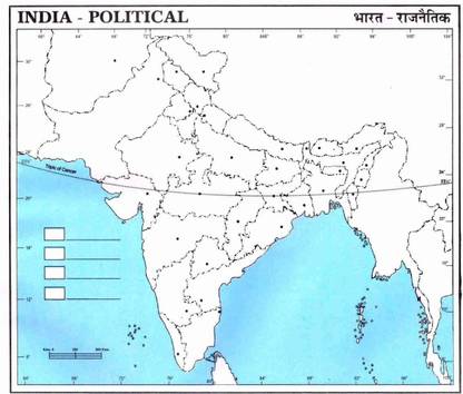 Map Of India- New Jammu-Kashmir And Ladakh Borders Highlighted| Best for Practices & Exams ( Combo Pack Of 100 Map )s Paper Print