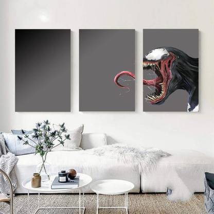 Decorative Framed Canvas Wall Art Decoration Venom Tongue Digital Print Poster N&WCP-12784 Canvas Art