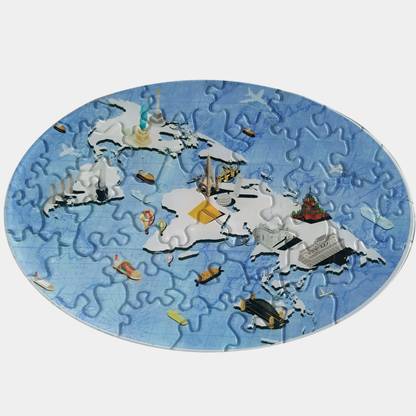 KARTEE Shape Your Journey | HQ Acrylic Puzzle | World Map Puzzle