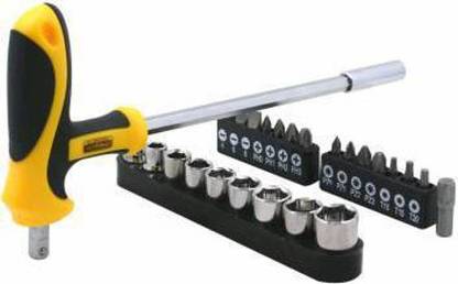 SHB 25 in 1 Multi Bits Hex Socket Wrench Screwdriver Set Deep Nuts Driver Combination Screwdriver Set (Pack of 1) Standard Screwdriver Set