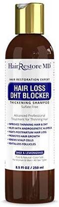 HairRe MD Hair LOSS DHT BLOCKER SHAMPOO"Sage & Lemongrass", Biotin Hair Growth Volumizing Thickening Caffeine Shampoo, Hair Loss T